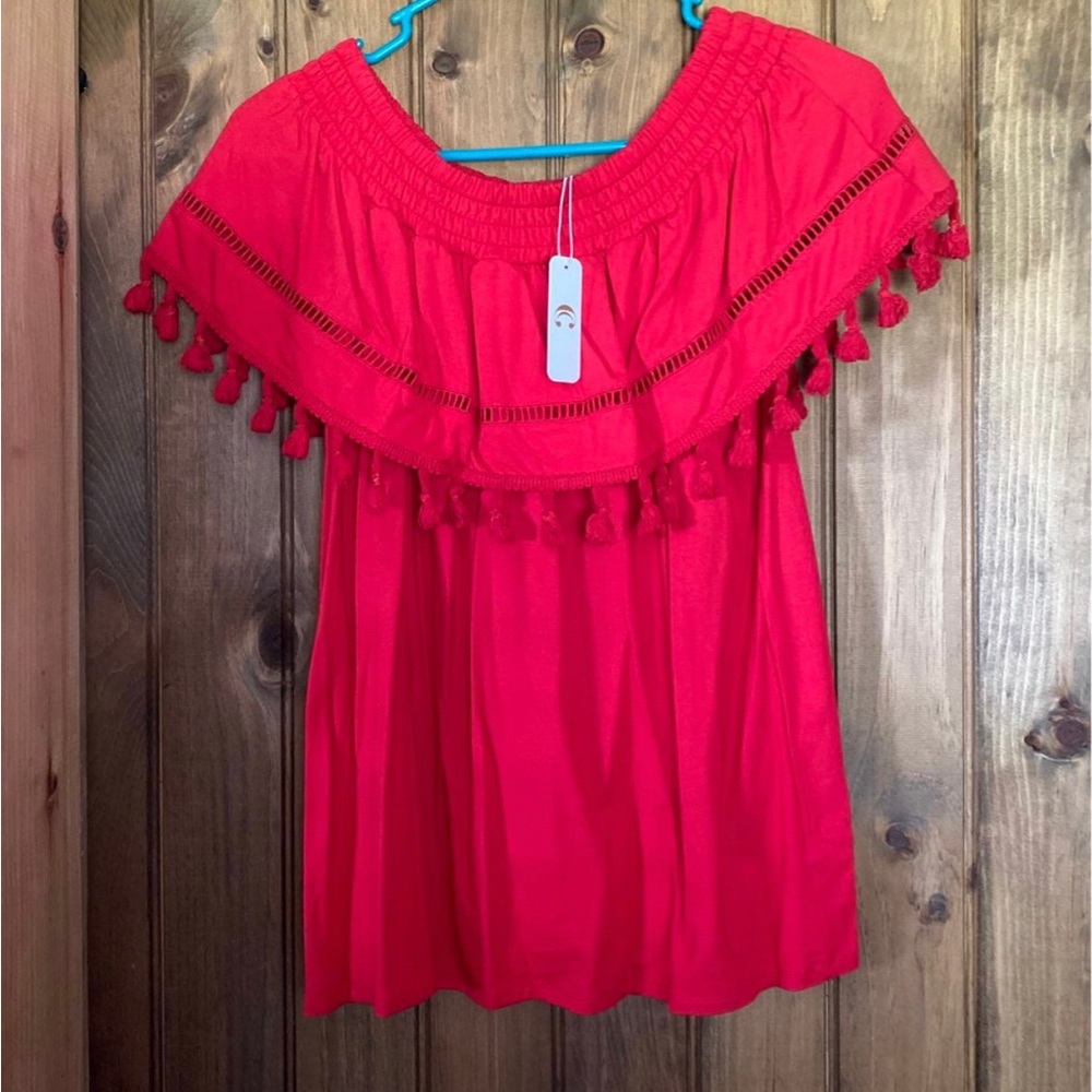 Red Charming Charlie shirt